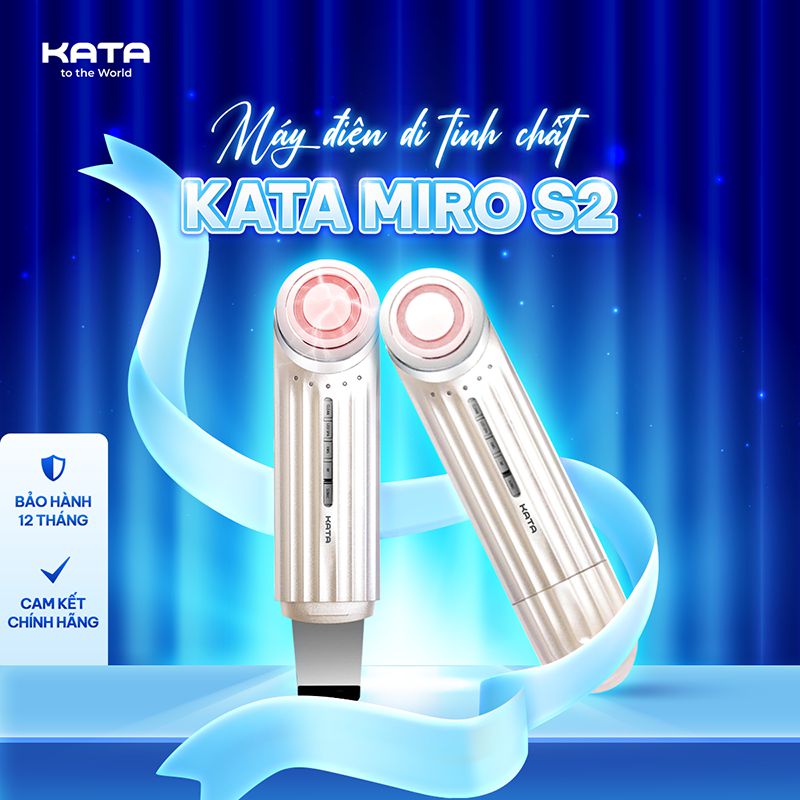 Máy điện di tinh chất chăm sóc da mặt KATA Miro S2 – Nâng cơ, thẩm thấu serum, làm sáng da tại nhà