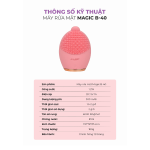 Máy rửa mặt Magic B-40 1.2W 300mAh – Máy rửa mặt massage da mặt, nhỏ gọn tiện lợi